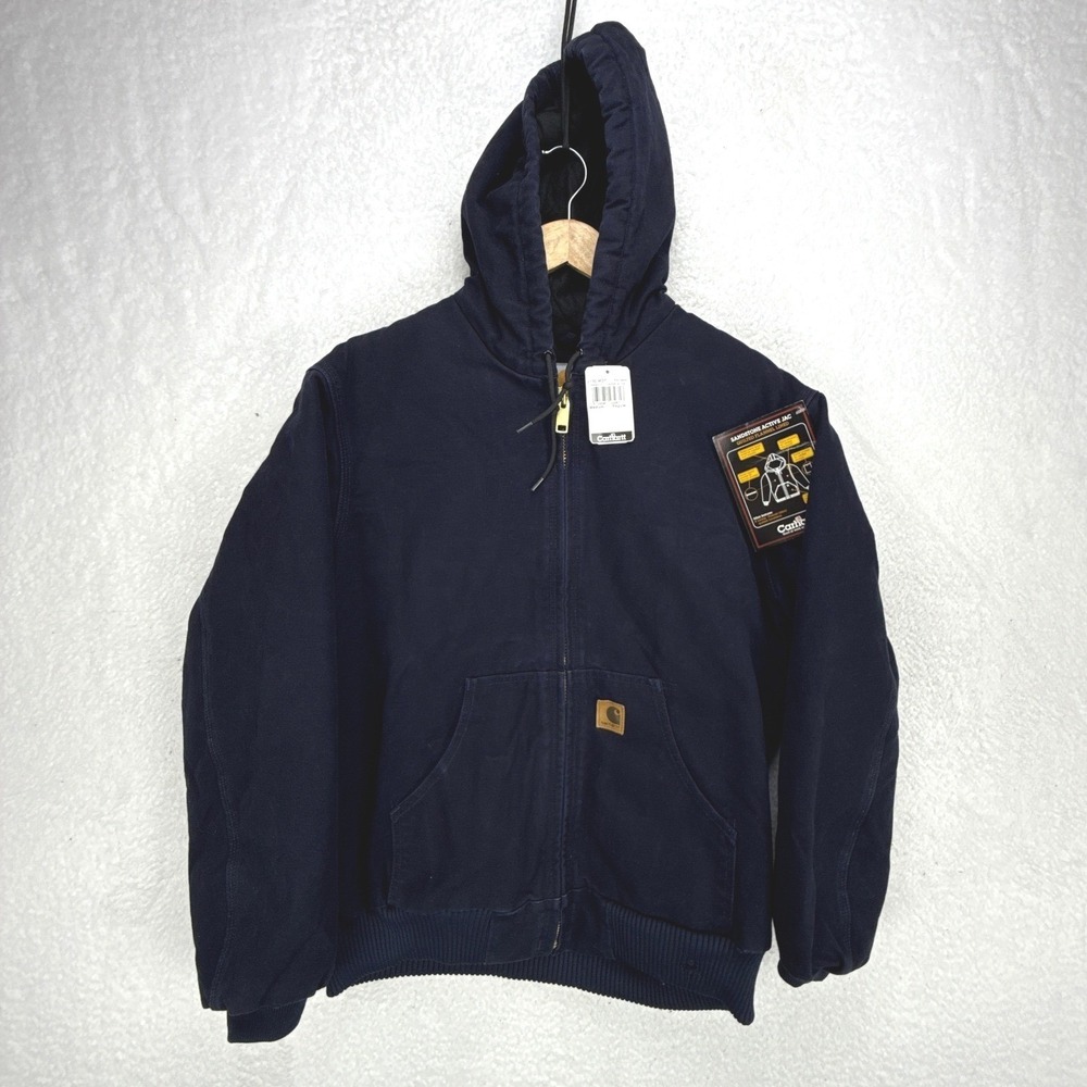 Carhartt‎ Sierra Jacket Sherpa Lined Mens Medium J141 MDT Midnight Blue NWT READ